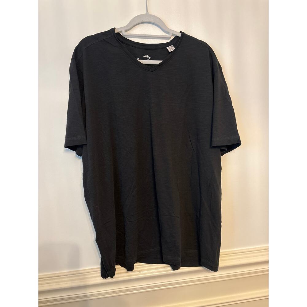 Tommy Bahama Men's 2XL 100% Pima Cotton Black Short Sleeve T-Shirt